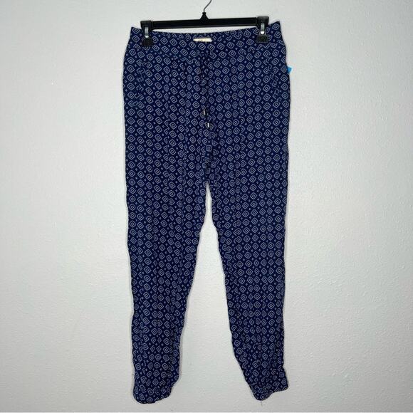 Abercrombie & Fitch Blue Bohemian Print Lightweight Pants Women's size S - Picture 1 of 5